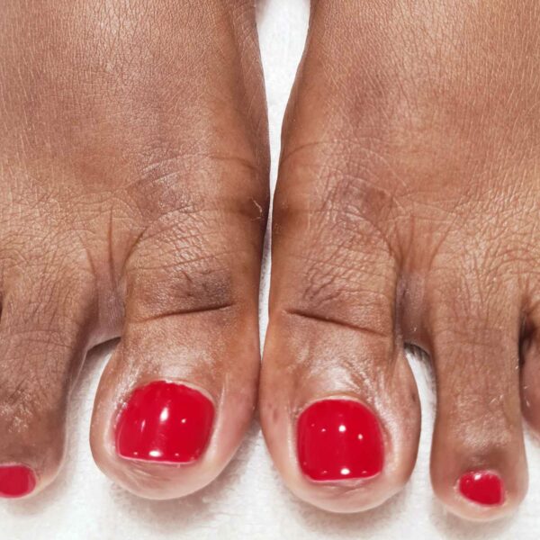 vernis semi permanent des pieds